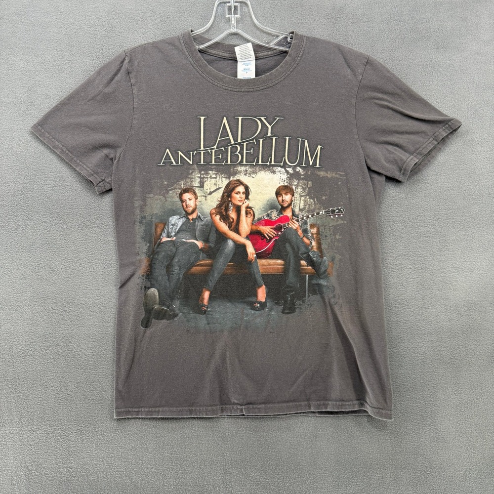 Lady Antebellum 2011 Tour Graphic T-Shirt Womens Small Charcoal Gray Music Merch